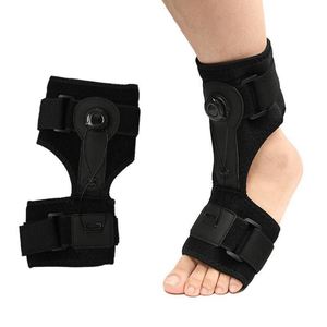 Compression <b>Ankle</b> <b>Support</b> <b>Brace</b> Adjustable Knob System Protection Rehabilitation Nylon Sleeve Breathable Sponge Universal - Product Image 1