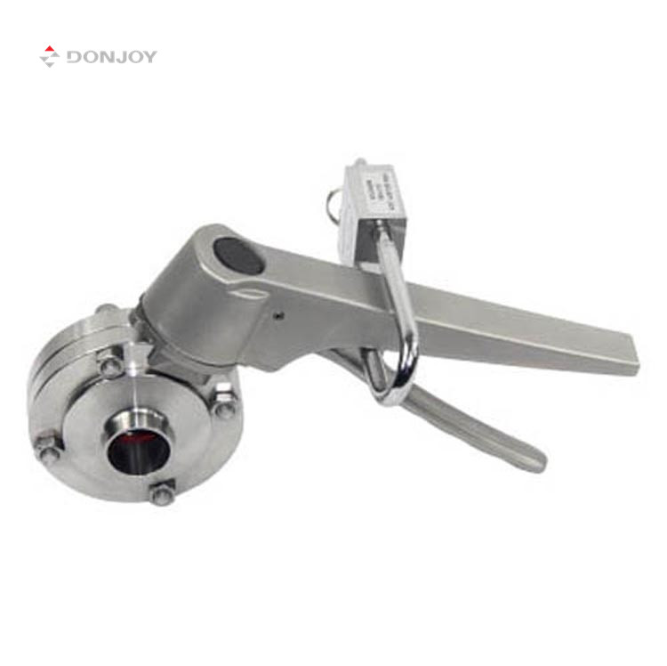 Ручной Клапан-Бабочка DONJOY, многопозиционная ручка с замком, клапан-бабочка из нержавеющей стали, санитарный клапан-бабочка