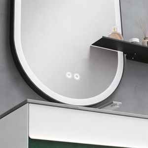 Conjunto de Mueble de Baño con <span class=keywords><strong>Lavabo</strong></span> Integrado sin Juntas, Estilo Crema, con Encimera de Piedra Blanca - Product Image 2