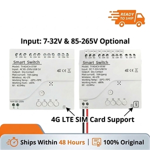 Tuya Smart 4G LTE Relé con RF 433Mhz Smart GSM Switch APP Control inalámbrico Funciona con Alexa Alice <span class=keywords><strong>Asistente</strong></span> de <span class=keywords><strong>Google</strong></span> - Product Image 1