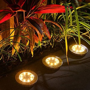 Luces Solares <span class=keywords><strong>para</strong></span> Exteriores al por Mayor, Lámpara Subterránea <span class=keywords><strong>de</strong></span> Disco con 20 LED, Foco Solar Enterrado <span class=keywords><strong>para</strong></span> Decoración <span class=keywords><strong>de</strong></span> Jardín, Césped y Patio - Product Image 6