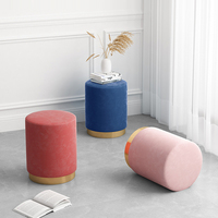 Fauteuil de détente moderne en cuir PU, pouf ottoman de salon, tabouret de rangement pour la maison, le bureau, la chambre, le salon, l'hôtel, l'école, l'hôpital