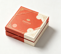Boîte cadeau rigide à clapet personnalisée avec estampage à chaud de luxe, logo personnalisé, insert en velours pour emballage de bijoux, cosmétiques et parfums
