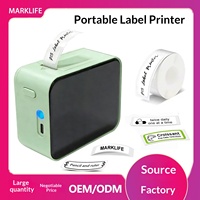 Mini imprimante d'étiquettes thermiques sans fil Marklife, étiqueteuse portable sans encre pour étiquettes de prix, usage en petite boutique ou au bureau
