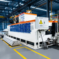 Horno de Calentamiento de Aluminio Multibillet de 1250T, 28KW, 380V, con PLC, para Prensa de Extrusión