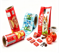 Film en rouleau laminé thermoscellable à soufflet latéral pour emballage alimentaire en sachet stand-up, en plastique PET/PE (CPP), pour le pain - Vente en gros fabricant