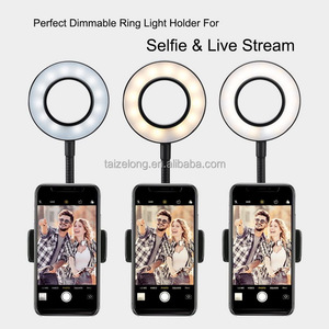Giá Đỡ Điện Thoại Di Động 2 Trong 1 Đèn Vòng Chụp Ảnh Tự Sướng Mới Giá Đỡ Kẹp Đèn LED Phát Trực Tiếp Giá Đỡ Ba Chân Đèn Bàn Có Thể Điều Chỉnh Đèn <span class=keywords><strong>Flash</strong></span> - Product Image 4