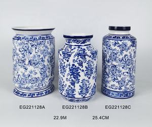 Jarrones de cerámica grandes chinos, bonitos - Product Image 5