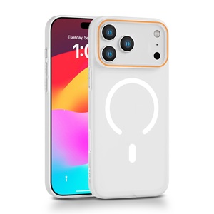 Funda transparente de lujo magnética para <span class=keywords><strong>iPhone</strong></span> 17 16 15 14 13 12 11 Pro Max Plus funda trasera de carga inalámbrica fundas transparentes - Product Image 4