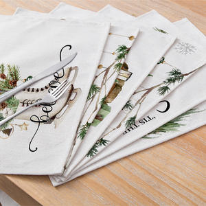 Mantel Individual con estampado de campana de árbol de Navidad para fiesta en casa, restaurante, alfombrilla a prueba de calor - Product Image 5