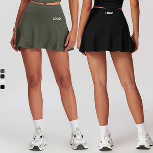 XW-DBQ8661 Großhändler Hohe Qualität Komfortable Beach Gym Fitness Hohe Taille Yoga Kleid Tennis Rock Für Frauen - Product Image 1