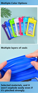 Pochette étanche pour téléphone portable, réutilisable, protection contre l'eau, sac étanche durable pour téléphone portable pour iPhone Samsung Huawei <span class=keywords><strong>Xiaomi</strong></span> Vivo - Product Image 2