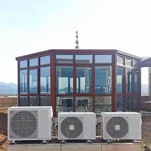 24000Btu Dc Inverter hibrid güneş enerjili Ac klima Mini bölünmüş ünitesi ev kullanımı için