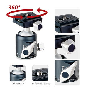 Trípode de disparo de fibra de carbono para caza mini trípode de cámara con cabeza de bola para cámaras <span class=keywords><strong>Nikon</strong></span> Canon Sony - Product Image 3