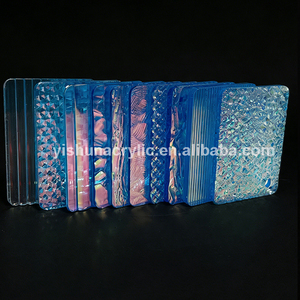 Feuilles acryliques stratifiées en PMMA à motifs, holographiques, réfractantes, multicolores, irisées, dichroïques, couleur arc-en-ciel, en gros - Product Image 2