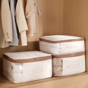 Cotton Quilt Storage <b>Bag</b> Rectangle Dustproof Large Capacity For Bedroom Home Use Organizing Moving Storage - Product Image 2