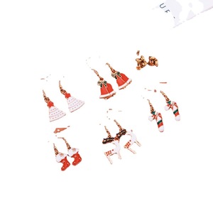 Boucles d'oreilles de Noël en forme de sapin et flocon de neige pour femme, vente en gros, nouveauté - Product Image 5