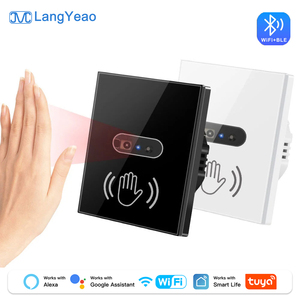 Interruptor con Sensor Infrarrojo WiFi LangYeao Tuya, Control por Movimiento, 400W, Compatible con <span class=keywords><strong>Alexa</strong></span> y Google Home, Cristal Templado - Product Image 1