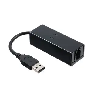 USB 56K harici çevirmeli sesli faks veri Modem Win7 Win8 Win10 XP için uygun V.92 protokollerini destekler