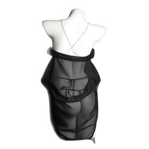 Chemise de nuit sexy en satin à manches longues pour femmes, vêtements de nuit professionnels pour jeux de rôle, 8225 - Product Image 4