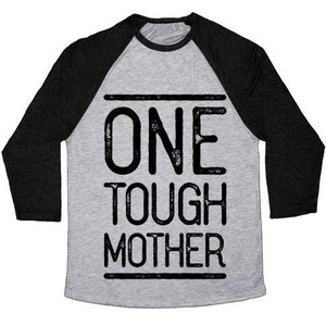 Maglietta da baseball unisex Tri-Blend One Tough Mother - Product Image 4