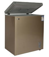 Congélateur coffre horizontal 435L avec porte pleine en mousse, logo OEM personnalisé, vente en gros d'usine pour stockage en supermarché BD-435QE