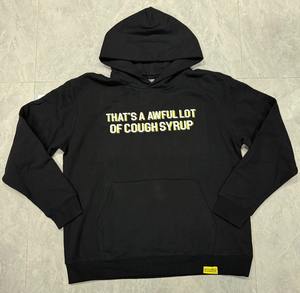 Venta al por mayor de calidad superior de peso pesado 100% de algodón Sudadera con capucha de los hombres que es horrible lote COUPH SYRUP clásico suelto de impresión sudaderas con capucha para los hombres - Product Image 2