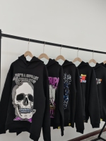 Sweat à capuche décontracté pour homme en coton 100% hiver, imprimé numérique noir avec motif 'THAT'S AWFUL LOT of Cough Syrup'