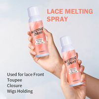 Spray de colle à cheveux à tenue ferme et personnalisée pour perruques en dentelle spray fondant pour perruques en fermeture adhésif transparent