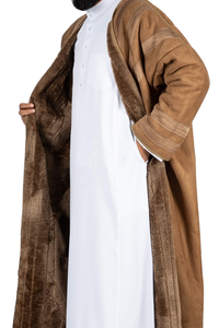 Wholesale New Arrival 2025 Oem Custom High Quality Men's Winter Bisht Coat Bisht <strong>Farwa</strong> for Prayer Made of Polyester for Adults - Product Image 4