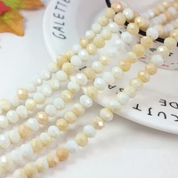 Perles Rondelles Facettées en Cristal de 8 mm pour la Fabrication de Bracelets, Couleurs Pastel Lactées, pour la Création de Bijoux DIY, Vente en Gros Direct Usine