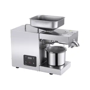 Produit best-seller Presse à huile de soja et d'arachide entièrement automatique Mini presse à huile de coco Moteur de la machine OEM fourni 13 9 Kg/h 700w