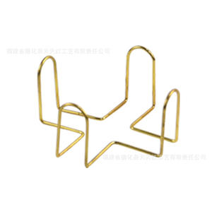 Étagère de rangement triangulaire Tian Tian Hong, support à tasses minimaliste empilable non pliable, ensemble de 6 pièces, cadre en fer électroplaqué - Product Image 2