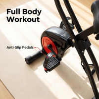 Vélo d'exercice vertical à résistance réglable avec écran LCD pour entraînement cardio à domicile, brûle-graisse, logo personnalisé