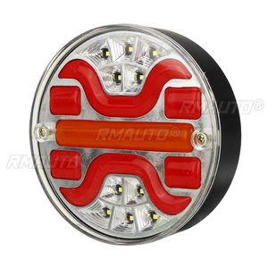 Feu arrière LED rond 5 pouces pour camion, 4-en-1 dynamique, clignotant, feu de recul, feu stop arrière pour voiture, remorque, camion, camping-car, bus - Product Image 4