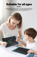 Tablette d'écriture numérique bleue Portable de 8.5 pouces pour enfants LCD planche à dessin électronique boîte emballée en plastique pour Graffiti