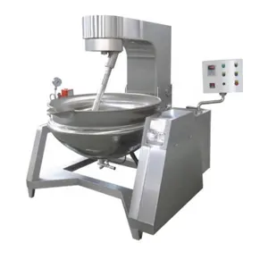 Automatic tiltable steam cooking frying machine