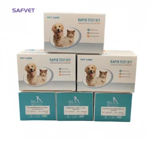 Veterinaria y pet Hund Hund Parvovirus CPV CCV Gia Giardia Testkit für die Veterinär diagnostik