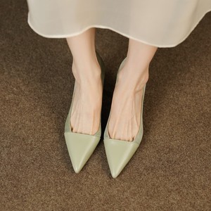 Nuove Scarpe con <span class=keywords><strong>Tacco</strong></span> Alto Autunnali Patchwork <span class=keywords><strong>Marroni</strong></span> a Punta Francese con <span class=keywords><strong>Tacco</strong></span> a Spillo Versatili ed Eleganti - Product Image 3