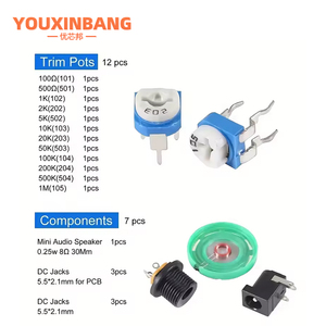 1900pcs Mega thành phần điện tử Kit bao gồm cả loại + tụ điện + Điện trở + LED + bóng bán dẫn + DC Jack cắm + PCB + opamp - Product Image 2