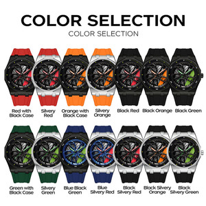 Reloj de Cuarzo Octagonal de Aleación para Hombre Sanda 1163 con 360 °   Reloj de Pulsera Luminoso a Prueba de Agua con Esfera Giratoria, Moderno y Elegante - Product Image 2