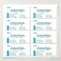Étiquettes autocollantes en vinyle PVC résistantes à la chaleur, imperméables, à adhérence forte, personnalisées, pour flacons/bouteilles de 2 ml/3 ml/10 ml