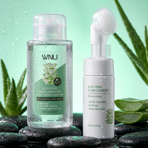 WNU OEM <span class=keywords><strong>Agua</strong></span> Desmaquillante Suave con Aloe Vera <span class=keywords><strong>Mineral</strong></span> 300mL Limpieza Profunda de Poros <span class=keywords><strong>para</strong></span> Piel Sensible Uso 3 en 1 Facial/Ojos/Labios - Product Image 3