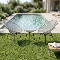 Chaise longue de plage en rotin tressé, vente directe d'usine, mobilier d'extérieur pour balcon, tabouret de canapé en rotin, chaise de loisirs pastorale