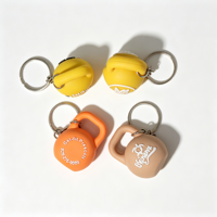 Porte-clés Kettlebell 3D en PVC avec Logo Personnalisé, Mignon et Compact, Idéal pour l'Entraînement et les Cadeaux Promotionnels pour Hommes et Femmes, Faible MOQ