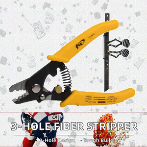 Fiber Soyma Pensesi Fiber Optik Kablo Soyucu Üç Delikli Kılıf Sökücü 4G FTTX 2 Yıl Garanti - Product Image 2