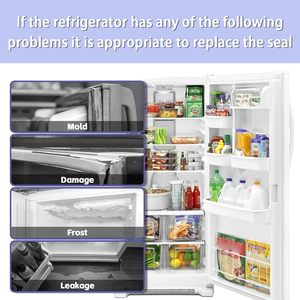 W10830189 Joint de porte de réfrigérateur adapté à certains Amana Maytag JennAir Ken-more KitchenAid Magic Chef <span class=keywords><strong>Whirlpool</strong></span> Réfrigérateur - Product Image 4