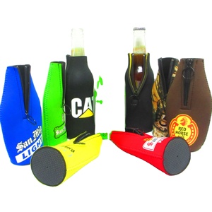 Custom Large Capacity 330ml Neoprene Bottle Cooler Soft Durable Eco-Friendly Light <b>Weight</b> Zipper Closure Foldable for Wine - Product Image 5