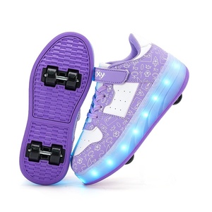 Chaussures à roulettes LED pour enfants, 4 roues amovibles, baskets lumineuses à roulettes, pour garçons et filles, <span class=keywords><strong>glisseurs</strong></span> de rue, taille 29-40 - Product Image 1
