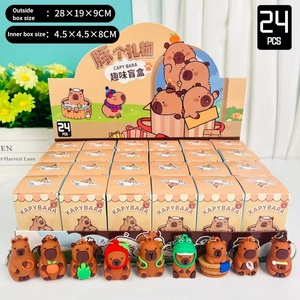 Bán chạy nhất 24 hộp capibala bất ngờ hộp mù dễ thương móc khóa hoạt hình hộp bí ẩn ngày trẻ em Quà tặng sinh viên giải thưởng - Product Image 6